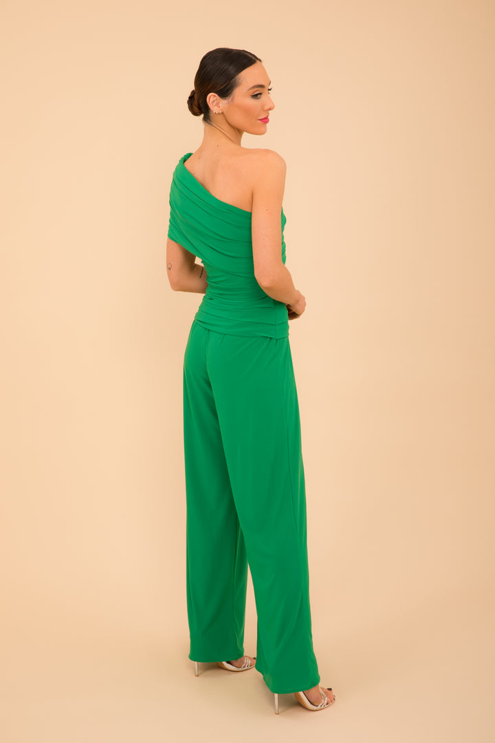 Rhodium jumpsuit in green