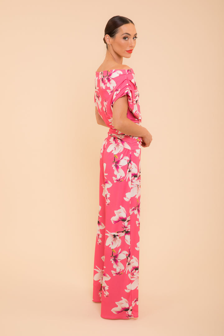 Carbon jumpsuit in fuchsia floral